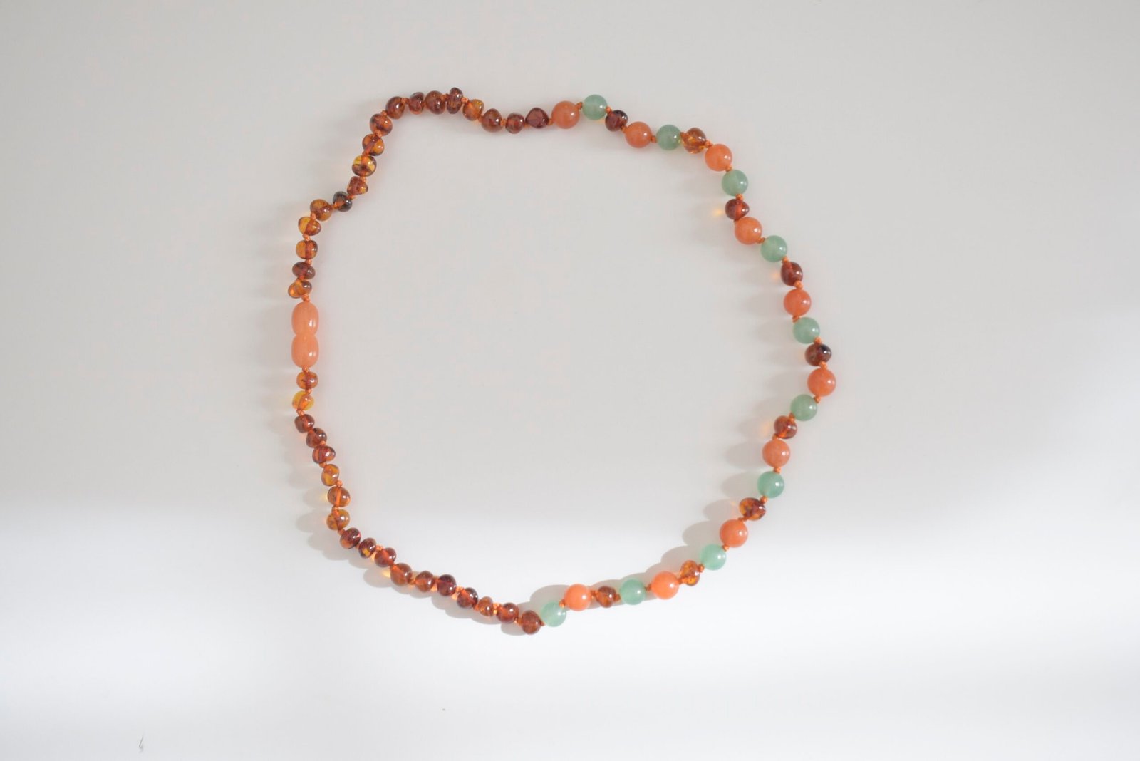 Collar Tierra (Jade Rojo, Aventurina, Ámbar Cognac) - Imagen 2