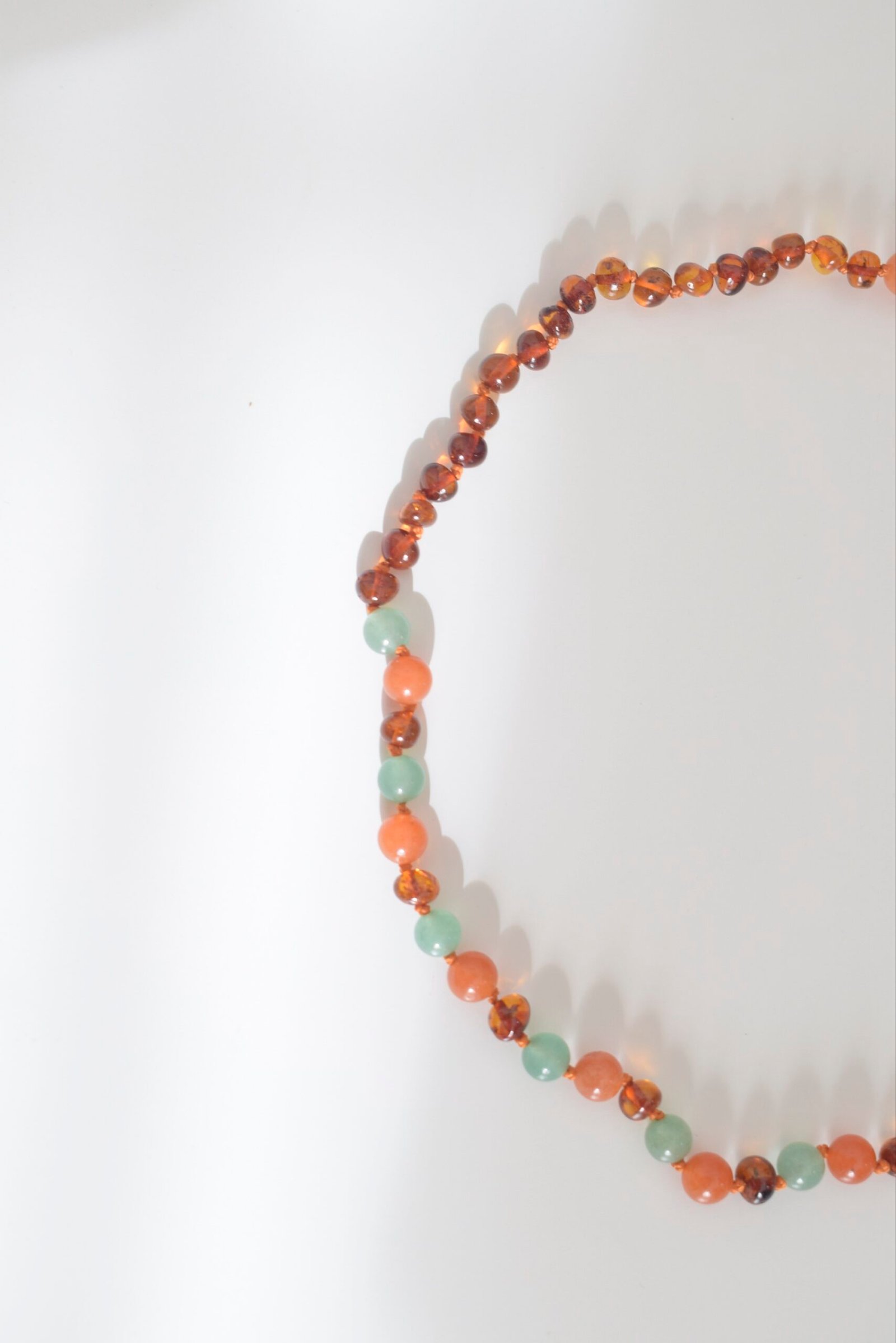 Collar Tierra (Jade Rojo, Aventurina, Ámbar Cognac) - Imagen 4
